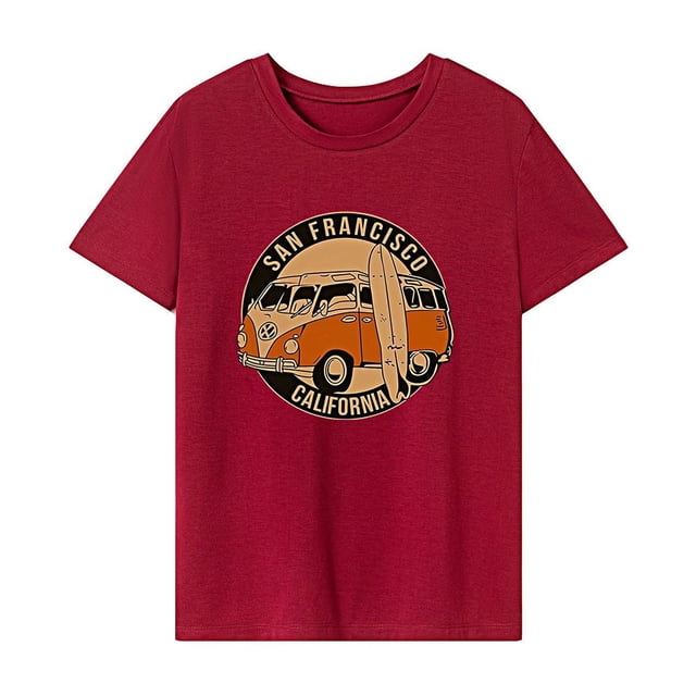 Camiseta para mujer Verano Señoras Activewear Camiseta con cuello redondo para trabajo en la calle Camping XL