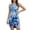 Gray Blue, variant on Gustave Women's Casual Tie Dye Short Dress Crewneck Sleeveless Midi Dresses Summer Loose T Shirt Tank Beach Sundress "Light Green, XL"