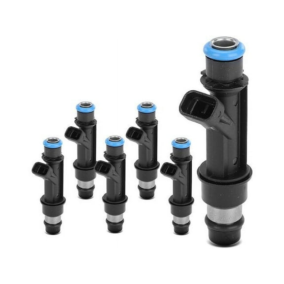 Fuel Injector Kit 6 - Compatible with 2002 - 2007 Chevy Trailblazer 4.2L 6-Cylinder 2003 2004 2005 2006