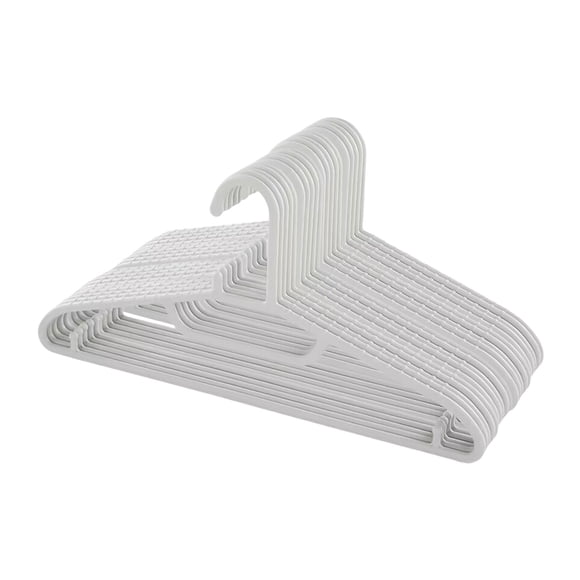 Space Saving Non Slip Hangers 20 Pack Plastic Clothes Hangers With Anti Slip Shoulders And Built In Small Hook For Wet Or Dry Clothing