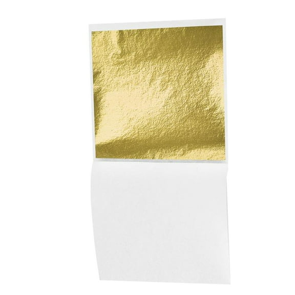 LEORX Golden Imitation Gold Foil 100 Sheets for Art and Furniture Projects