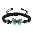thumbnail image 1 of Pulseras para mujer, regalos para mujer, pulsera para enamorados, pulsera tejida a mano para San Valentín, joyería para novias, pulsera con dije de mariposa., 1 of 2