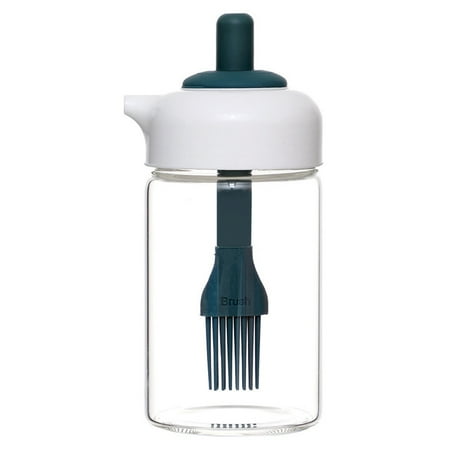 

LingStar Silicone Oil Bottle With Brush Home Kitchen Transparent Large Capacity High Temperature Resistant Oil Dispenser