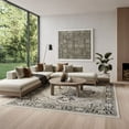 thumbnail image 2 of Nourison Dekor 7'10" x 9'10" Ivory Charcoal Vintage Indoor Area Rug, 2 of 9