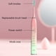 thumbnail image 4 of Cepillo de dientes eléctrico con temporizador inteligente, 5 modos, 3 cabezales y blanqueador. Recargable para adultos y niños., 4 of 6