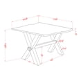 thumbnail image 5 of Furniture of America Arpe X-Cross Leg End Table, Walnut, 5 of 5