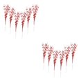 thumbnail image 3 of Bearachild 6 piezas de plástico falso brillo bayas tallo duradero para arreglos llamativos rojo rojo 2Conjunto, 3 of 6