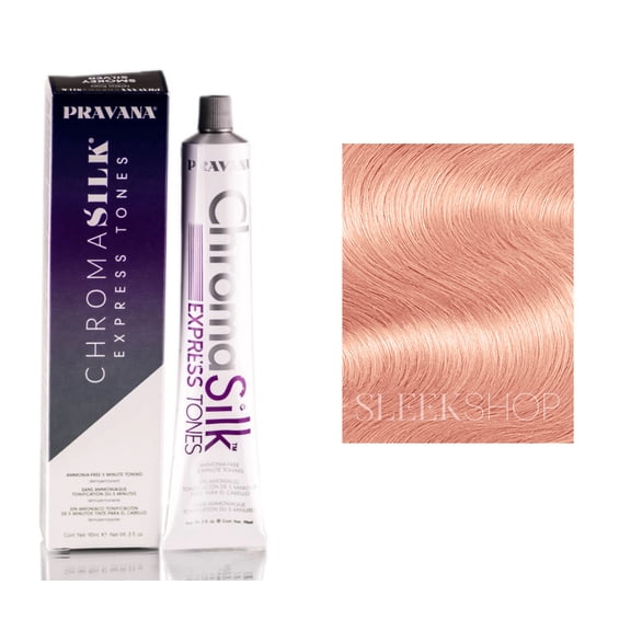 Pravana ChromaSilk Express Tones Ammonia-Free 5 Minute Toning DEMI-PERMANENT Hair Color Dye (Rose Gold)