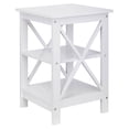thumbnail image 5 of 2PCS 24'' White End Side Table Sofa Table with Storage Shelf for Living Room, 5 of 13