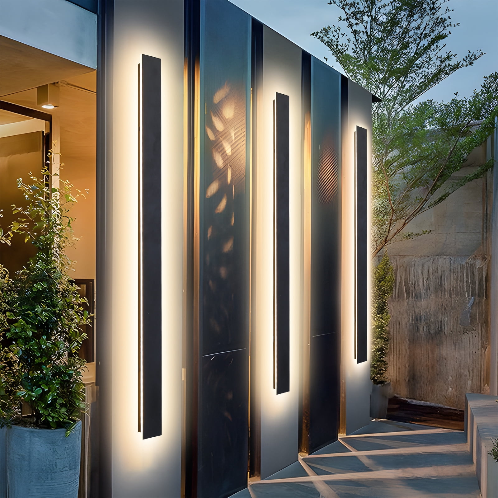 31in Dimmable LED Long Wall Lamp Waterproof IP65 Ourdoor Wall Light for Porch Sconce, 1pcs