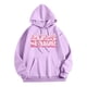 thumbnail image 5 of Sudadera con capucha informal de cuello redondo y bolsillo para mujer, temporada senior 2025, sudaderas con capucha para mujer, sudadera con capucha con gráfico de banda para mujer, 5 of 5