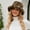 C, variant on Bucket Hats Fuzzy Sheep Print Women Men Plush Cap Warm Soft Fisherman Hat Adjustable Winter Spring