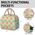 thumbnail image 6 of Lunch Bag Lunch Box for Women Reusable Insulated Lunch Bags,Water-Resistant Watercolor Starfish and Sea Shell Cooler Lunch Tote Bag, Large Capacity for Work Travel Picnic, 6 of 6