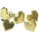 50-Pack Gold Heart Paper Fasteners - Creative Impressions Metal Brads For Scrapbooking & Crafts