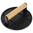 thumbnail image 1 of CATIEBYE Burger Smash Tool with Wood Handle for Grilling and Cooking 1Pcs, 1 of 6