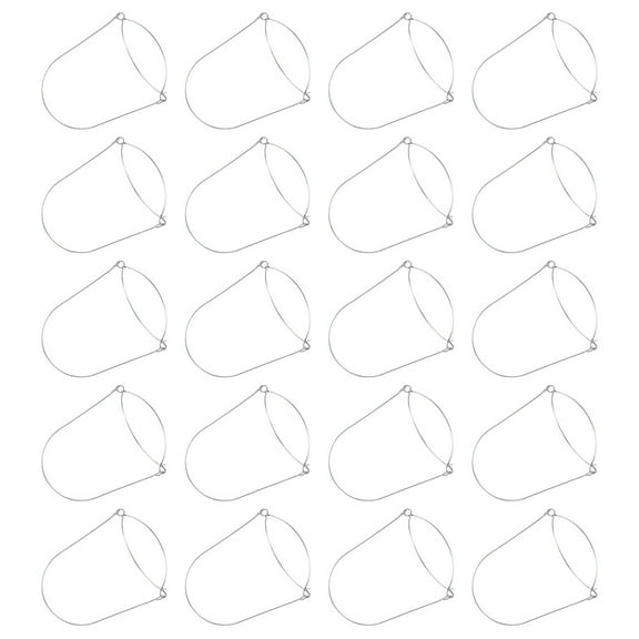 20pcs Sturdy Stainless Steel Mason Jar Hangers for Hanging Canning Jars Silver Color