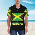 thumbnail image 3 of British Flag Chain Mens Hawaiian Shirt Short Sleeve Casual Button Up Tropical Summer Beach Shirt, 3 of 9