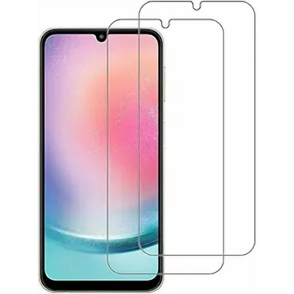 VIESUP 2Pack Screen Protector Compatible with Samsung Galaxy A24 4G 2023 Tempered Glass 9H Hardness, Anti Scratch, Bubble Free, Easy to Install HD Protective Film