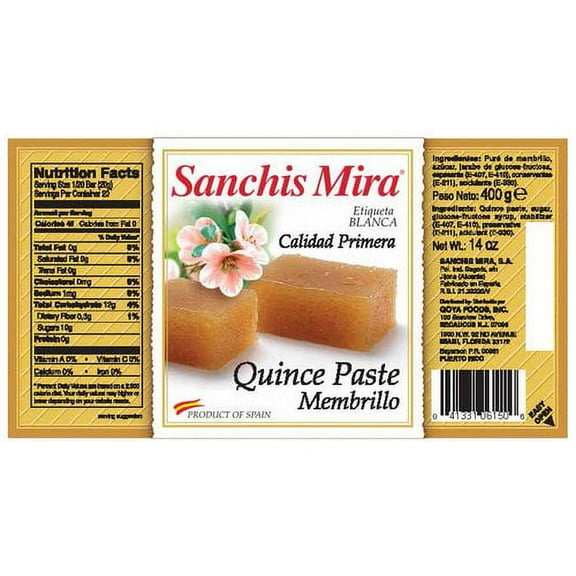 Sanchis Mira Quince Paste, 14 oz