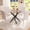 Black2, variant on Round Dining Table Set for 4, Modern Glass Dining Room Table with Chairs, 5 Piece Kitchen Table and Chairs Set, for Living Room, Small Space (Include 4 White Chairs)