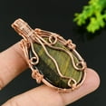 thumbnail image 3 of Natural Tiger Eye Gemstone Handmade Copper Wire Wrap Gift Pendant 2.36, 3 of 3
