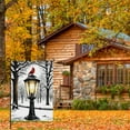 thumbnail image 4 of Washable Winter Garden Flag Versatile Winter Block Street Lamp Camper Decorations Snowy Scene Double Colored Garden Flags for House Home Outdoor Decoration (28x40 Inches), 4 of 6