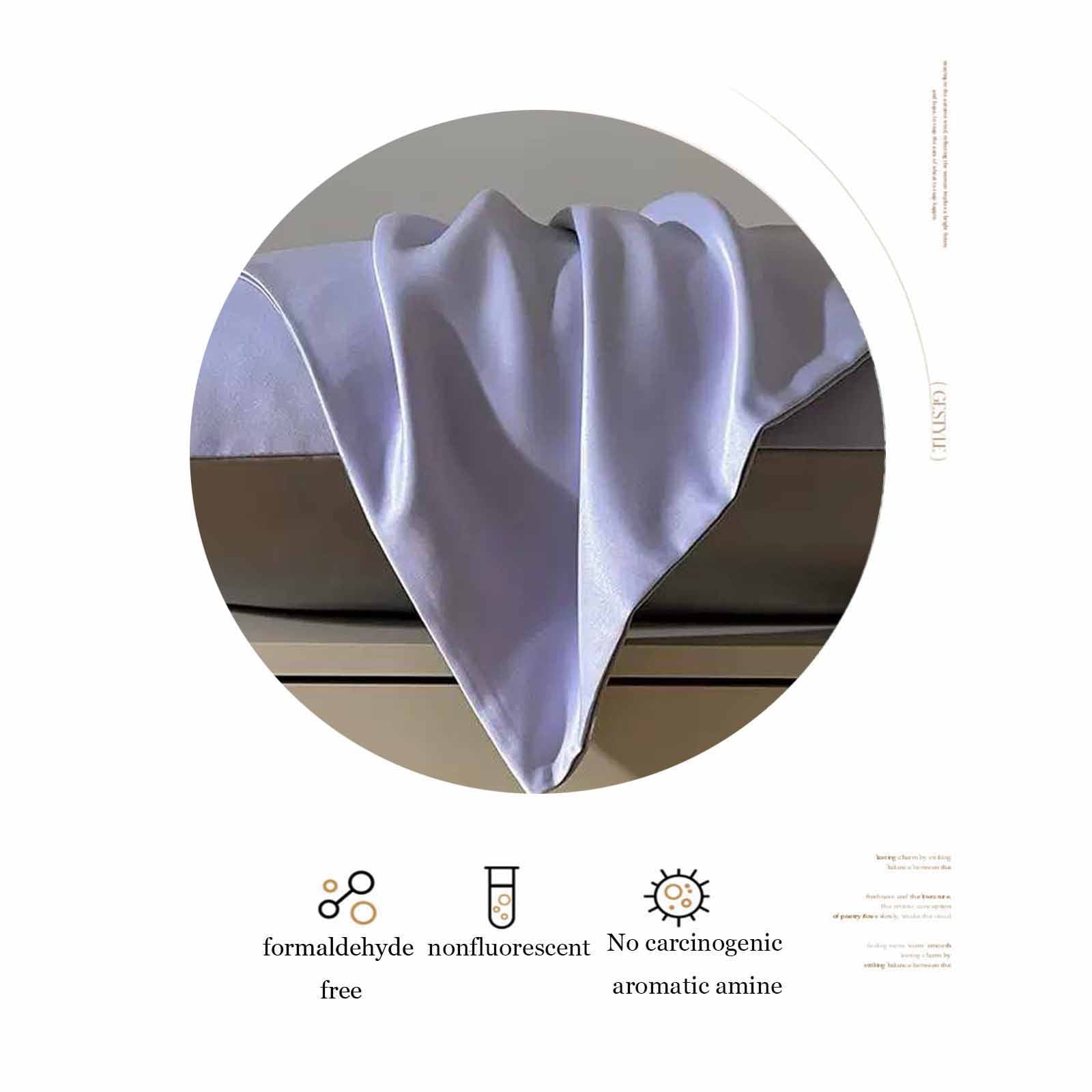 Specollect Clearance 8Pcs Breathable Ice Silk Pillowcase Friendly for Hair and Skin with Hidden Zipper, Softer Than Silk Pillow Cases Smooth Cooling Pillow Covers for Sleeping，Hotel Quality 15x15x4cm