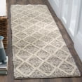 thumbnail image 4 of SAFAVIEH Natura Olgica Geometric Diamonds Area Rug, Ivory/Blue, 6' x 6' Round, 4 of 8