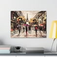 thumbnail image 6 of Paris Urban People Walking France Canvas Artwork Breathtaking French City for Home Decor Ready to Hang, 6 of 18