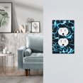 thumbnail image 5 of Fotbe Lightning Print Duplex Receptacle Wall Plate, 1-Gang 5.0" x3.0" Wall Outlet Covers, Dual Outlet Faceplates Covers, Color-matched Screws Included-Style S, 5 of 6