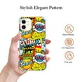 thumbnail image 2 of Pop Art Case Compatible with iPhone 12,Aesthetic Art Design TPU Bumper Cover Case, 2 of 6