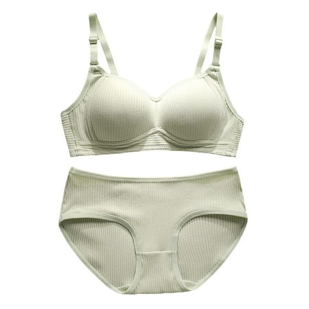 Seamless Sports Bra and Panty Set for Women High Stretch Sports Bralette Set Underwear Set Large Size Sports