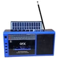 thumbnail image 2 of QFX J-200BT Mini Radio Casetera Portátil Recargable con Panel Solar: 3 Bandas de Radio, Bluetooth, USB/TF, Phones, Lampara, 2 of 7