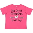 thumbnail image 3 of Inktastic My Great Grandma Loves Me Heart Great Grandchild Boys or Girls Toddler T-Shirt, 3 of 5