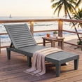 thumbnail image 4 of Gymax Patiojoy 2 Pcs Chaise Longue Fauteuil Inclinable Résistant aux Intempéries Réglable Extérieur Gris, 4 of 10