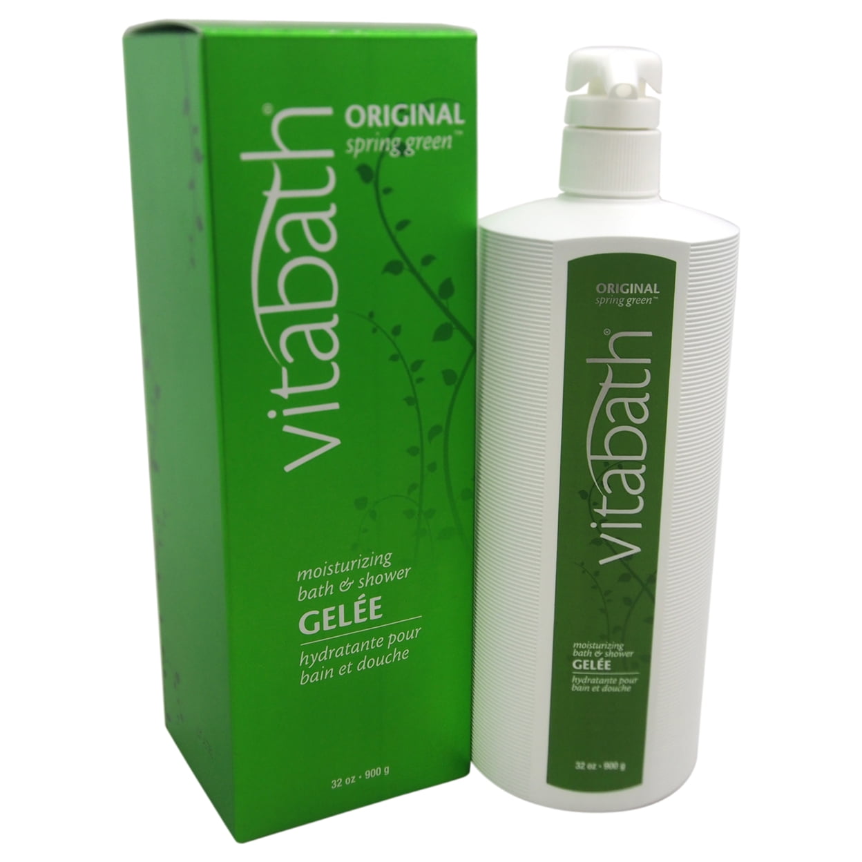 Vitabath Bath & Shower Gelee, Moisturizing, Original Spring Green 32 oz