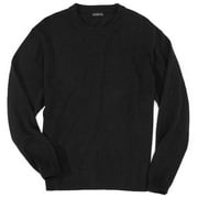 George - Men's Rich Black Crewneck Cashmere Sweater