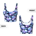 thumbnail image 6 of Uemuo flower Skull star Pattern Women's Sports Bra - High Impact Support, Breathable, and Comfortable Athletic Bra for Running, Yoga, and Workouts, 6 of 9