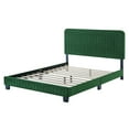 thumbnail image 4 of Tufted Platform Bed Frame, Queen Size, Velvet, Green, Modern Contemporary Urban Design, Bedroom Master Guest Suite, 4 of 8