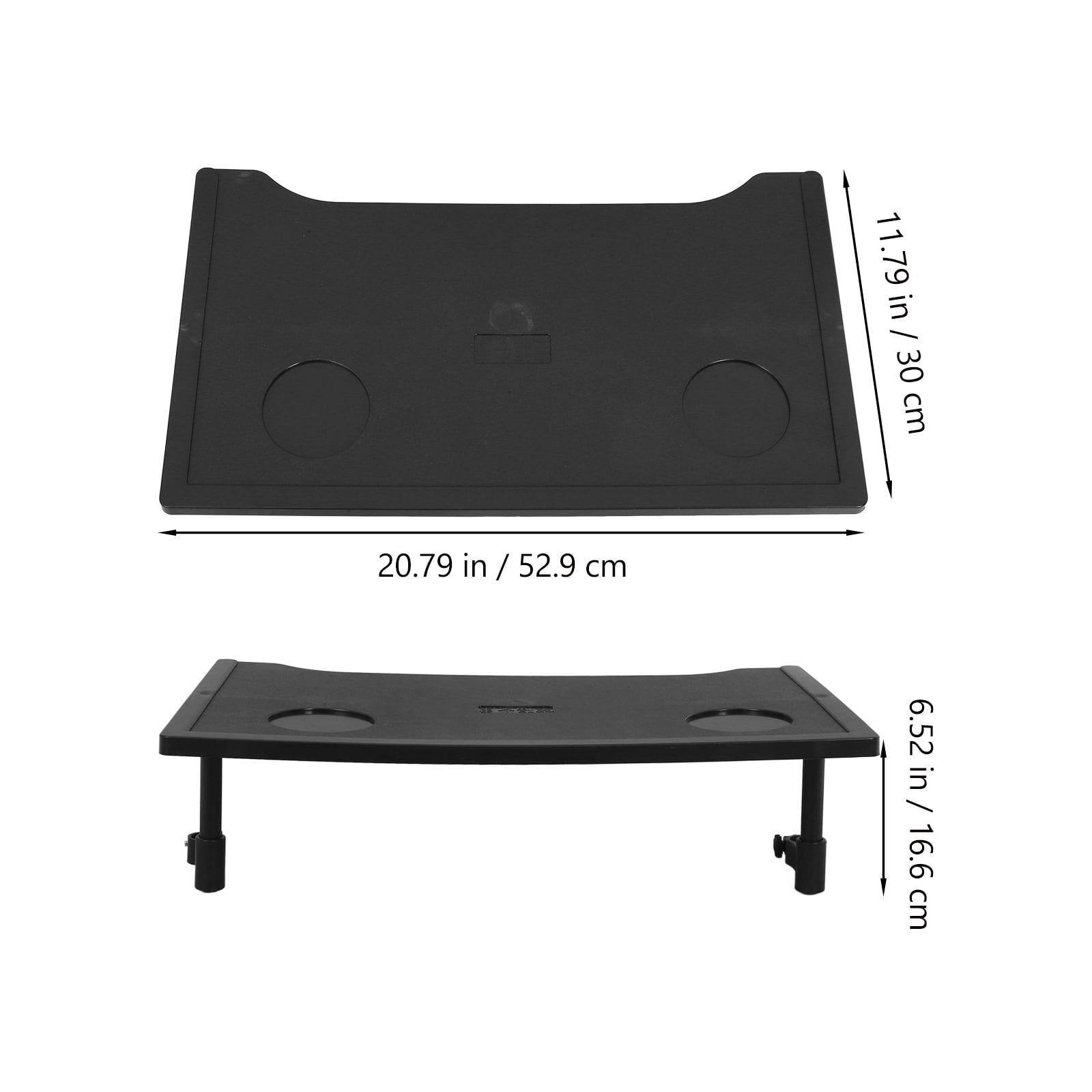 FRCOLOR Wheelchair Tray Detachable Wheelchair Table With Cup Holder Design Rectangular Plastic Desk Mobility Accessory Attachment For Elderly
