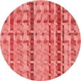 thumbnail image 1 of Ahgly Company Machine Washable Indoor Round Transitional Ruby Red Area Rugs, 8' Round, 1 of 7