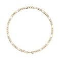 thumbnail image 1 of Pulsera Italiana Figaro Hueca De 14 Quilates 2.6mm, 21.5 Cm, 1 of 7