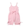 thumbnail image 1 of Girls Spaghetti Strap Rompers, One-piece Outfits, Solid Color Jumpsuit, 1 of 6
