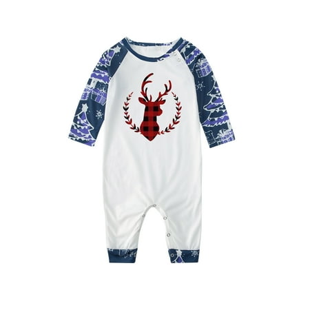 

LWZWM Christmas Pajamas for Family Matching Family Christmas Pajamas Set PJS Holiday Xmas Family Sleepwear Family Pajamas Toddler 12 Months
