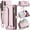 Pink, variant on Crossbody for iPhone XS Max Case Wallet【RFID Blocking】with 10-Card Holder Zipper Bills Slot, Soft PU Leather Magnetic Shoulder Wrist Strap for iPhone XS Max Wallet Case Women