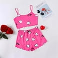 thumbnail image 1 of MKLEKYY Conjunto De Pijama Para Mujer, Camisola, Lencería, Top Y Pantalones Cortos Con Estampado De Lechuga, 1 of 3