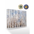 thumbnail image 2 of Blue Brown Forest Wall Art for Living Room, Canvas Picture Wall Decor for Bathroom Bedroom, Modern Oil Painting Art Painting Artwork for Office Kitchen Hallway Dining Room Home Decorations 16"x20", 2 of 8
