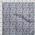 thumbnail image 3 of oneOone Cotton Silk Dusty Violet Fabric Flower Sewing Craft Projects Fabric Prints By Yard 42 Inch Wide-A1C, 3 of 4