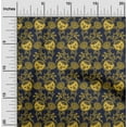 thumbnail image 1 of oneOone Organic Cotton Voile Fabric Leaves & Floral Block Print Fabric BTY 42 Inch Wide, 1 of 4