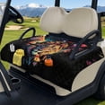 thumbnail image 3 of Whosucclay Lion Galaxy Art Folding Golf Cart Seat Covers 4 Pockets Club Car Seat Cover Protector, Golf Cart Seat Covers for Ezgo TXT RXV 2-Person Carts, 3 of 9